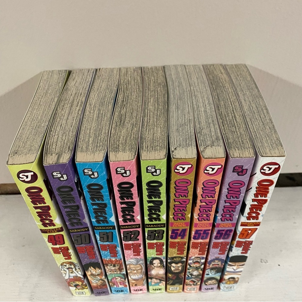 One Piece: Volumes 49-57 By Eiichiro Oda, Viz Media Manga (9 Volumes )